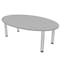 Skutchi Designs 33.5 in W, 59.5 in L, 29 in H, Engineered Wood Top, Grey HAR-OVL-34X60-PT-01 - alternate 1